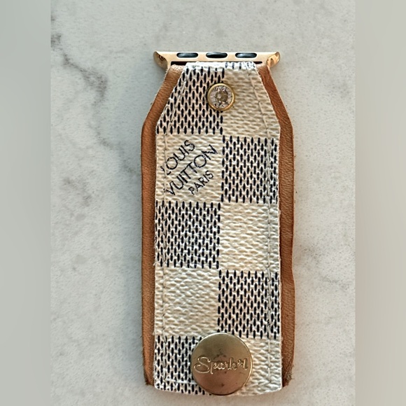 Spark*l Bands Louis Vuitton Damier Azur Bow Band, XS, Apple Watch Band 38/40mm - Picture 6 of 15